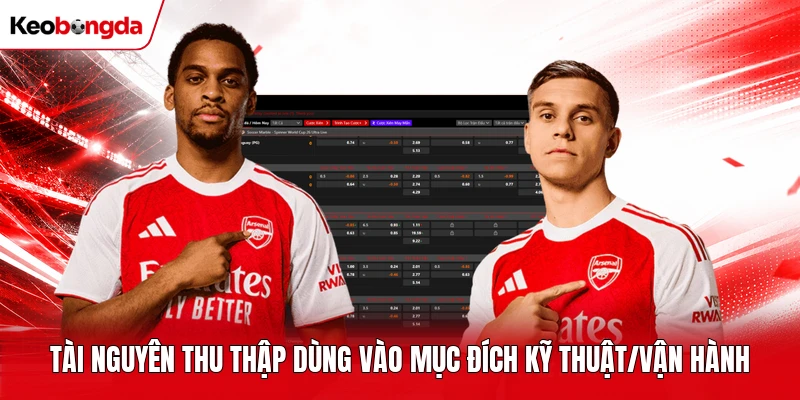 Dữ liệu thu thập dùng vào mục đích kỹ thuật/vận hành
